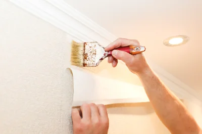 Pose de papier peint à Lantignié — revêtements muraux et toiles de verre